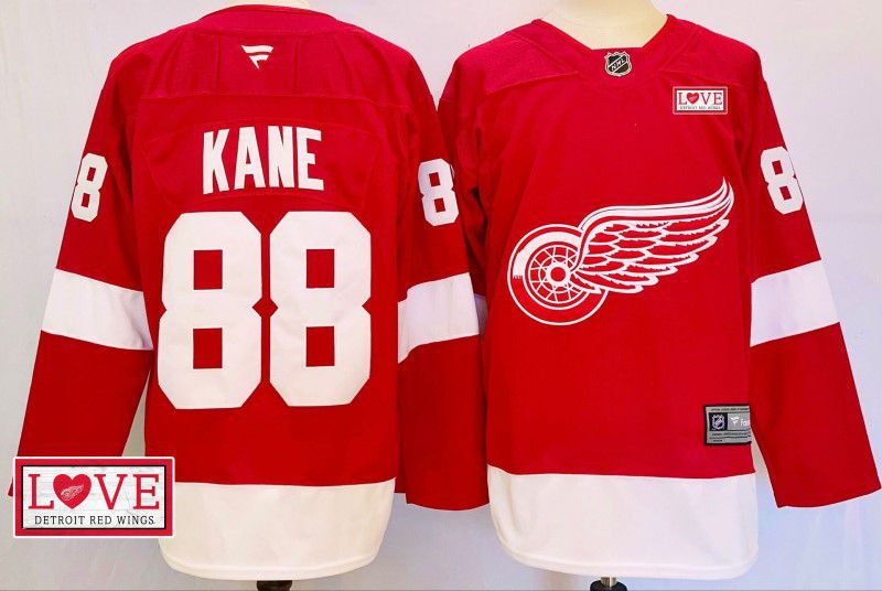 Men Detroit Red Wings #88 Kane Red Fanatics 2025 NHL Jersey style 11->detroit red wings->NHL Jersey